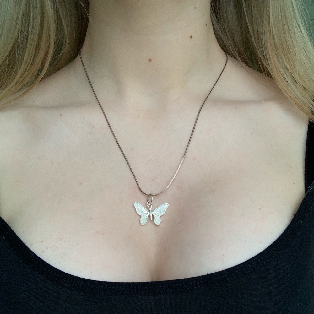Hard Jewelry Butterfly Pendant with Original Chain